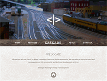 Tablet Screenshot of cascadewebdev.com